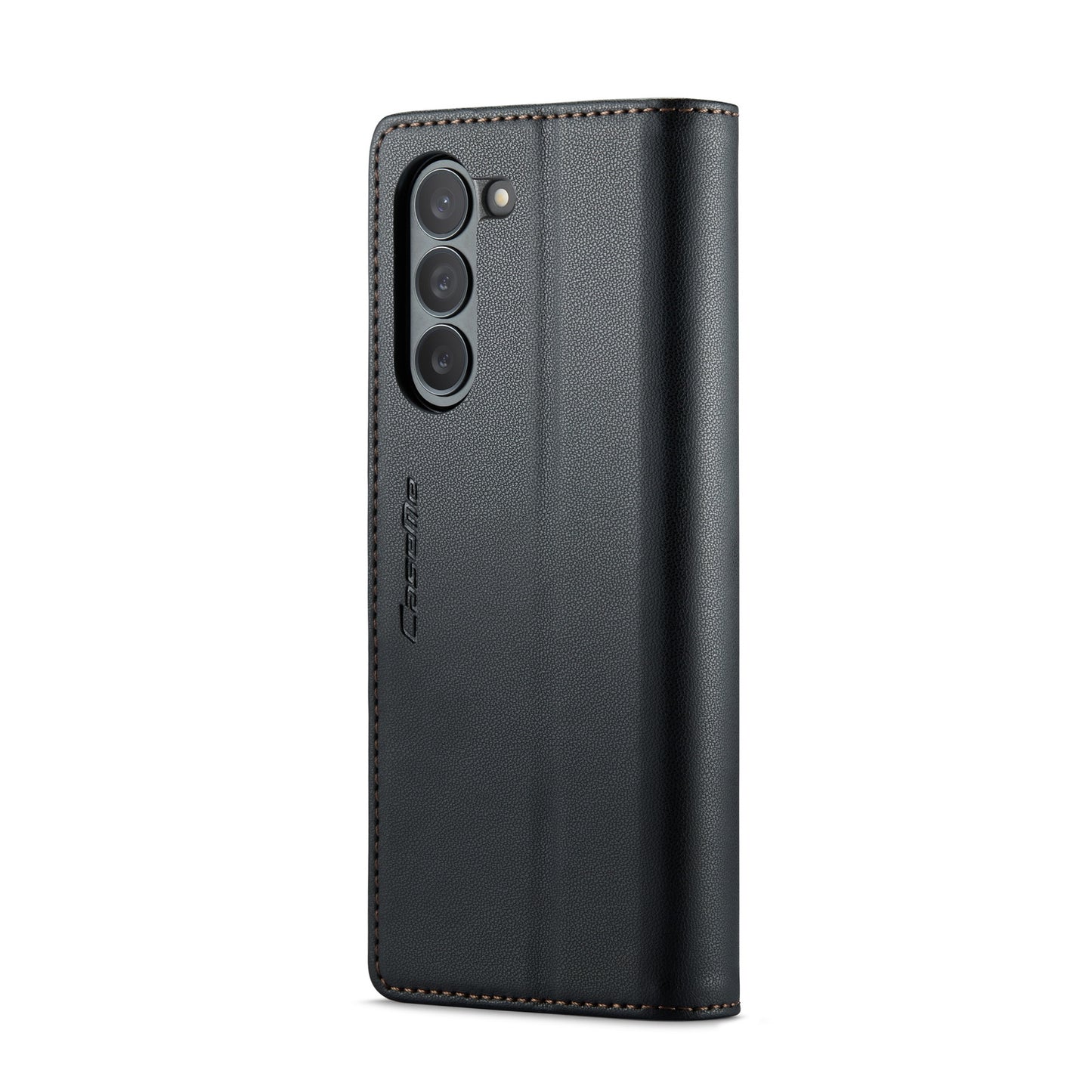 Samsung Galaxy Z Fold6 5G Litchi Texture RFID Anti-theft Leather Phone Case with Butterfly Buckle, Stand & Card Wallet with TPU Shell