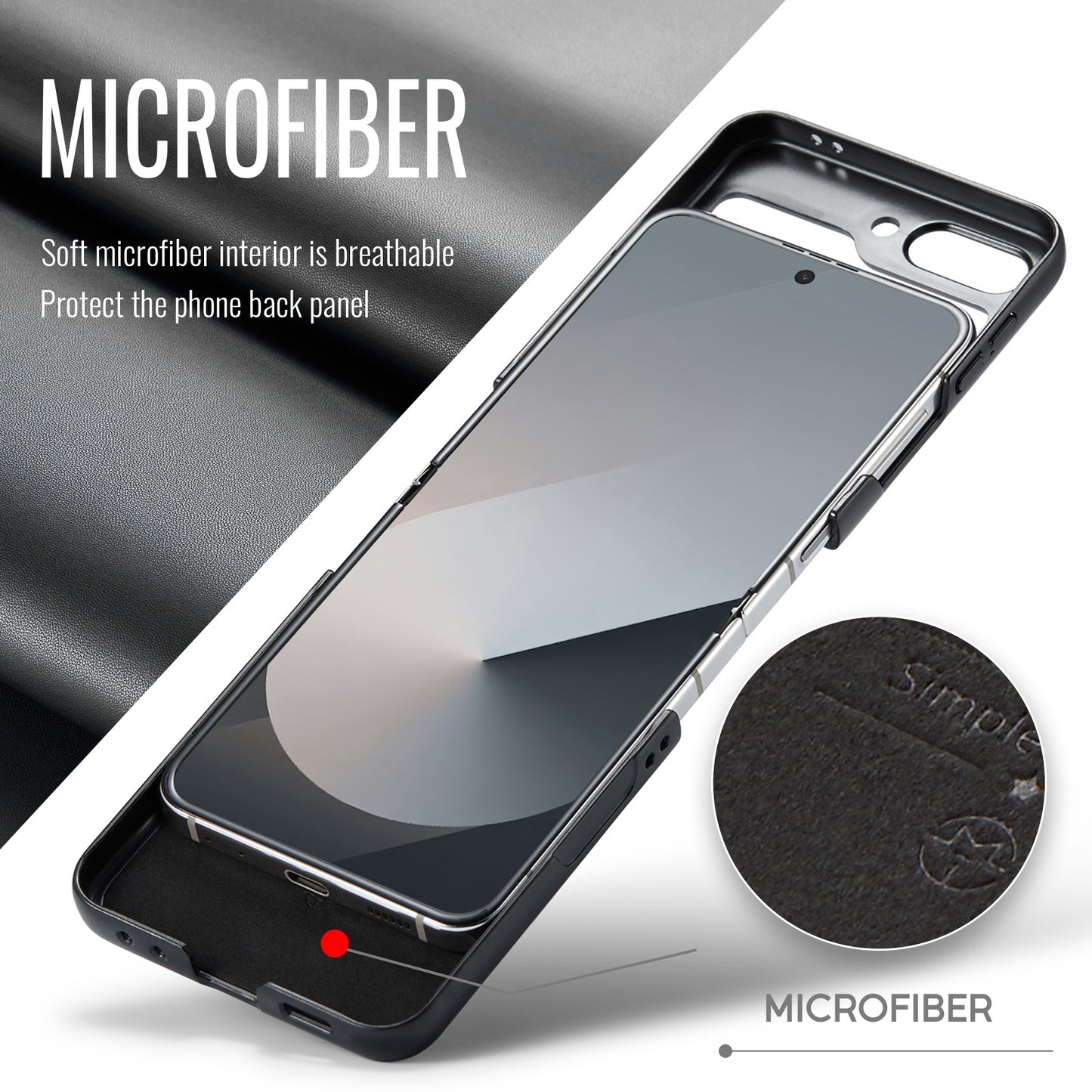 Samsung Galaxy Z Flip6 5G Litchi Texture RFID Anti-theft Leather Phone Case with Butterfly Buckle, Stand & Card Wallet with TPU Shell