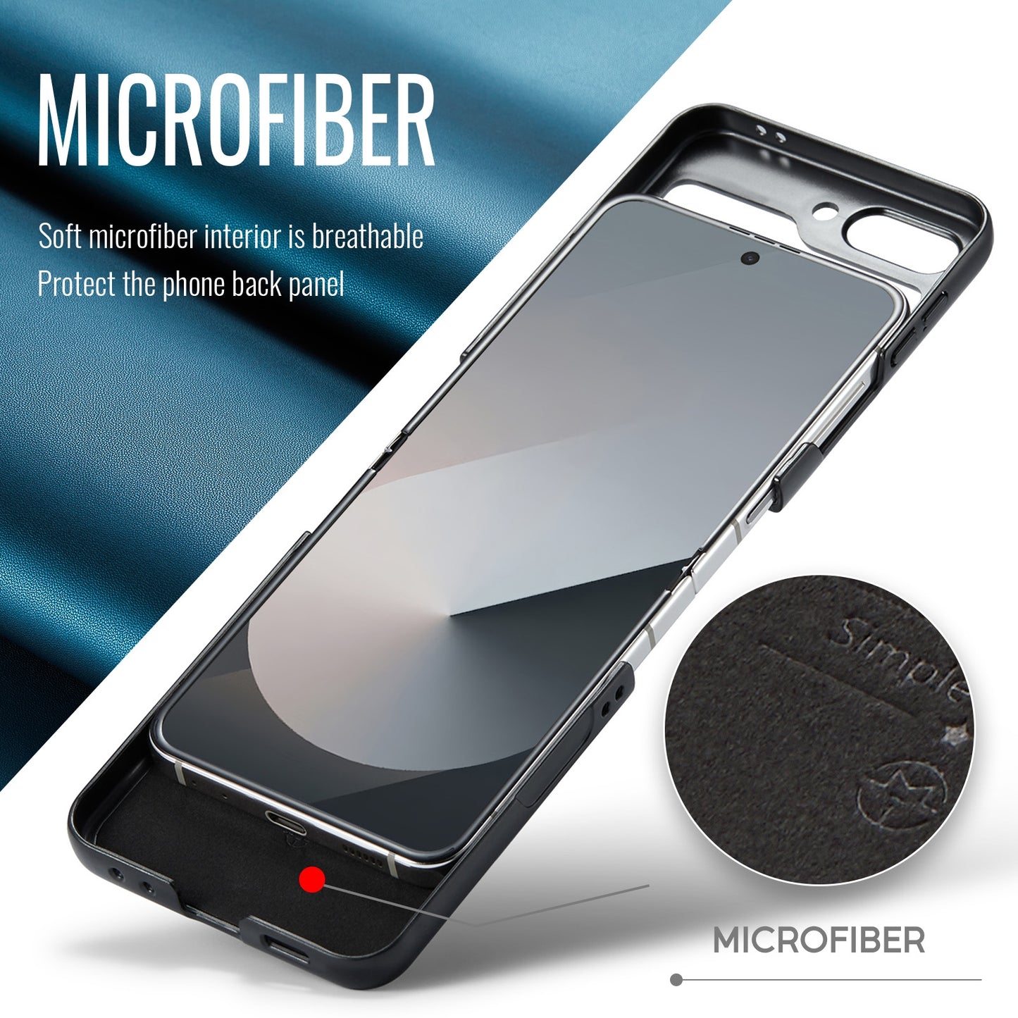 Samsung Galaxy Z Flip6 5G Litchi Texture RFID Anti-theft Leather Phone Case with Butterfly Buckle, Stand & Card Wallet with TPU Shell