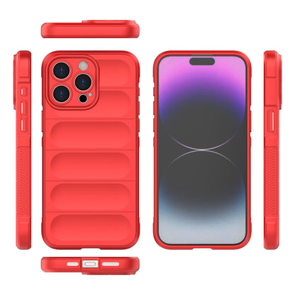 iPhone 15 Pro Max Shock Absorbent Magic Shield TPU + Flannel Phone Case, Featuring Ridged Drop Protection, Bright Colours & Easy Access