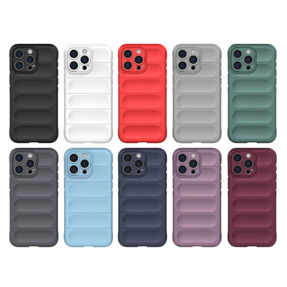 iPhone 15 Pro Max Shock Absorbent Magic Shield TPU + Flannel Phone Case, Featuring Ridged Drop Protection, Bright Colours & Easy Access