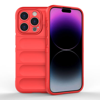 iPhone 15 Pro Shock Absorbent Magic Shield TPU + Flannel Phone Case, Featuring Ridged Drop Protection, Bright Colours & Easy Access