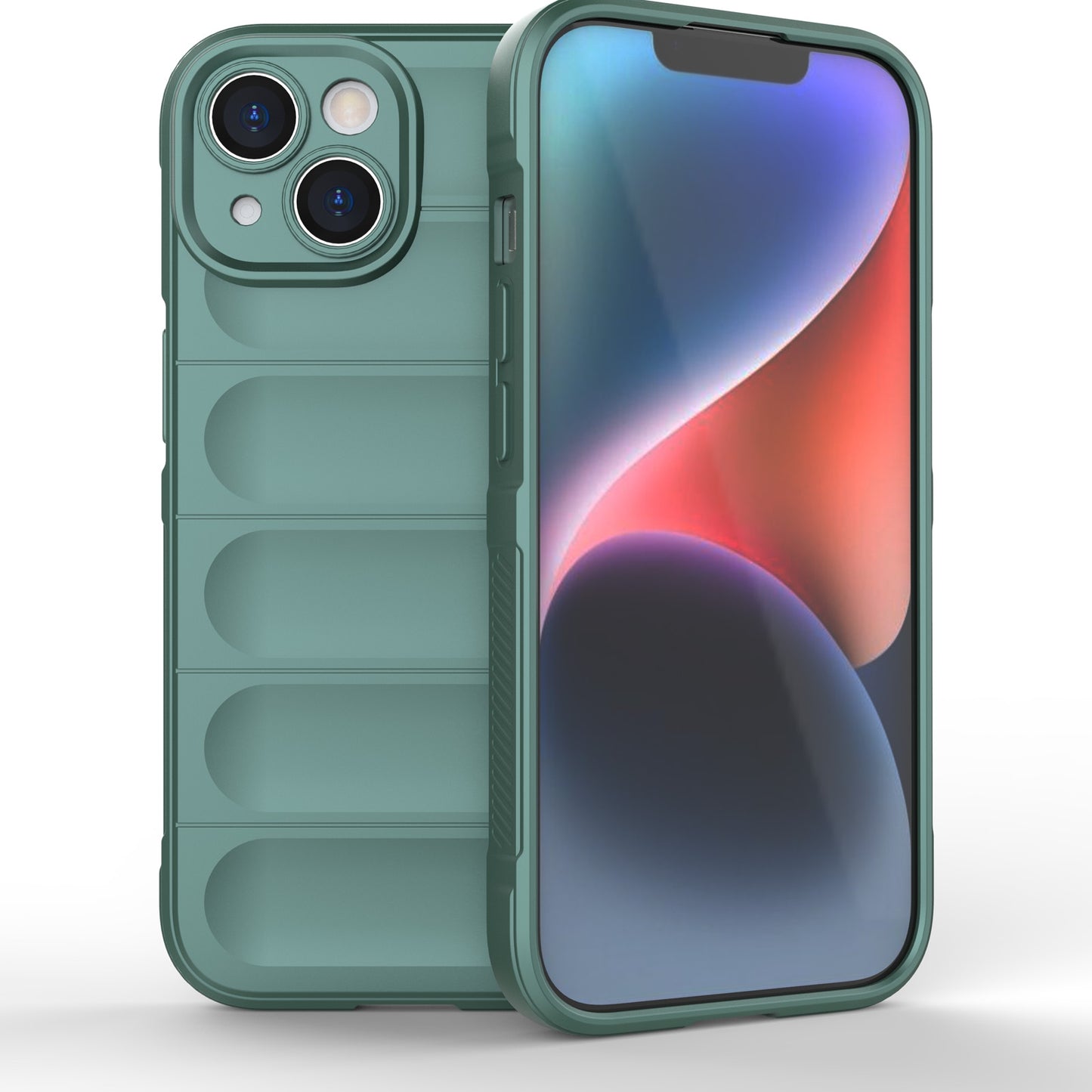 iPhone 15 Shock Absorbent Magic Shield TPU + Flannel Phone Case, Featuring Ridged Drop Protection, Bright Colours & Easy Access
