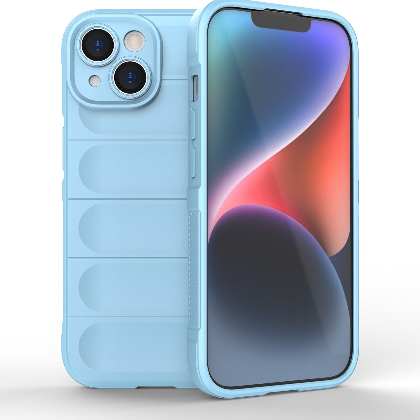 iPhone 15 Shock Absorbent Magic Shield TPU + Flannel Phone Case, Featuring Ridged Drop Protection, Bright Colours & Easy Access