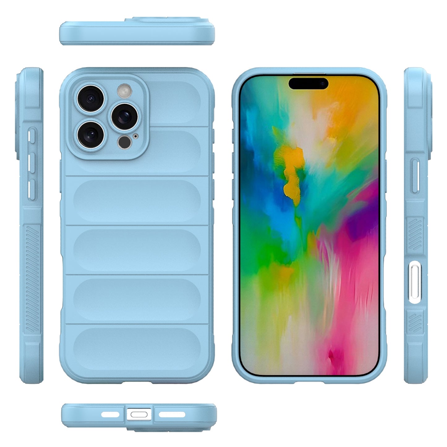 iPhone 16 Pro Max Shock Absorbent Magic Shield TPU + Flannel Phone Case, Featuring Ridged Drop Protection, Bright Colours & Easy Access