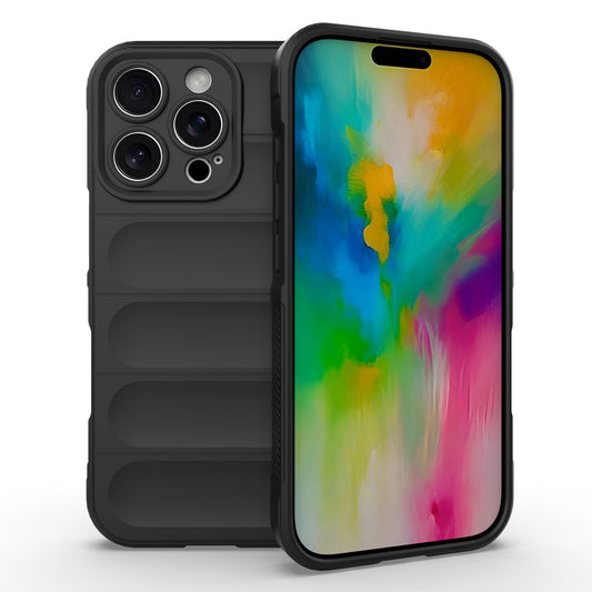 iPhone 16 Pro Shock Absorbent Magic Shield TPU + Flannel Phone Case, Featuring Ridged Drop Protection, Bright Colours & Easy Access