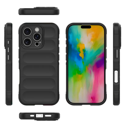 iPhone 16 Pro Shock Absorbent Magic Shield TPU + Flannel Phone Case, Featuring Ridged Drop Protection, Bright Colours & Easy Access