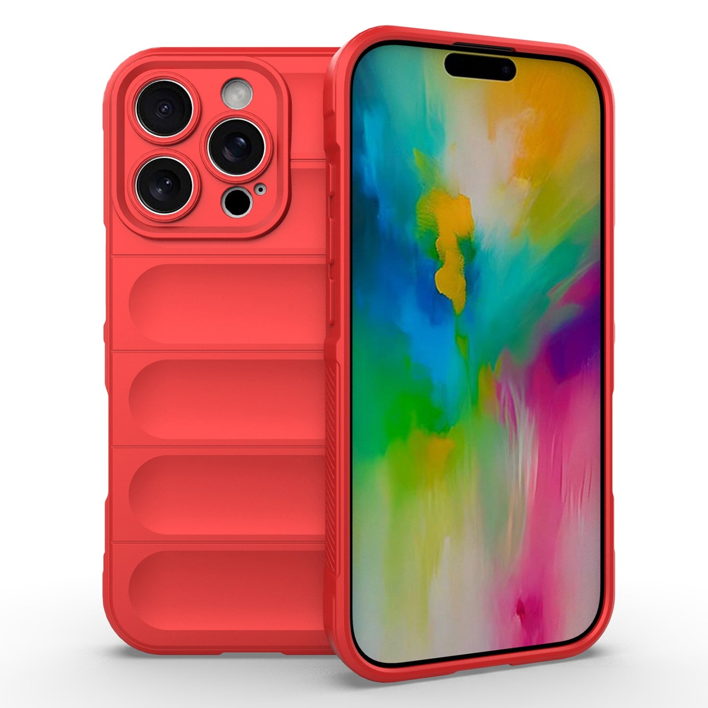 iPhone 16 Pro Shock Absorbent Magic Shield TPU + Flannel Phone Case, Featuring Ridged Drop Protection, Bright Colours & Easy Access