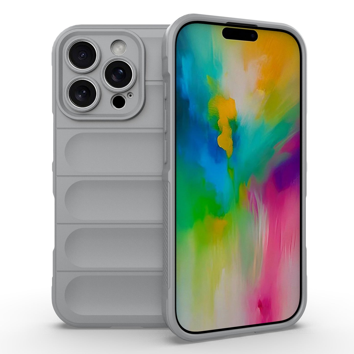 iPhone 16 Pro Shock Absorbent Magic Shield TPU + Flannel Phone Case, Featuring Ridged Drop Protection, Bright Colours & Easy Access