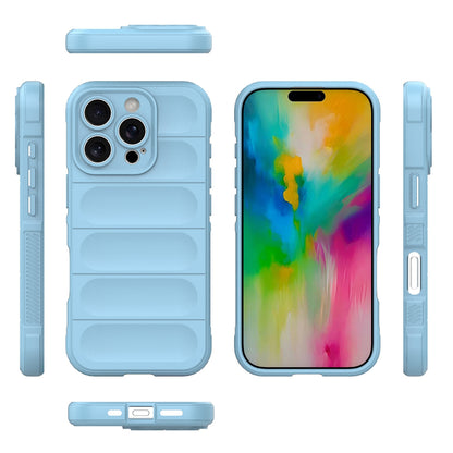 iPhone 16 Pro Shock Absorbent Magic Shield TPU + Flannel Phone Case, Featuring Ridged Drop Protection, Bright Colours & Easy Access
