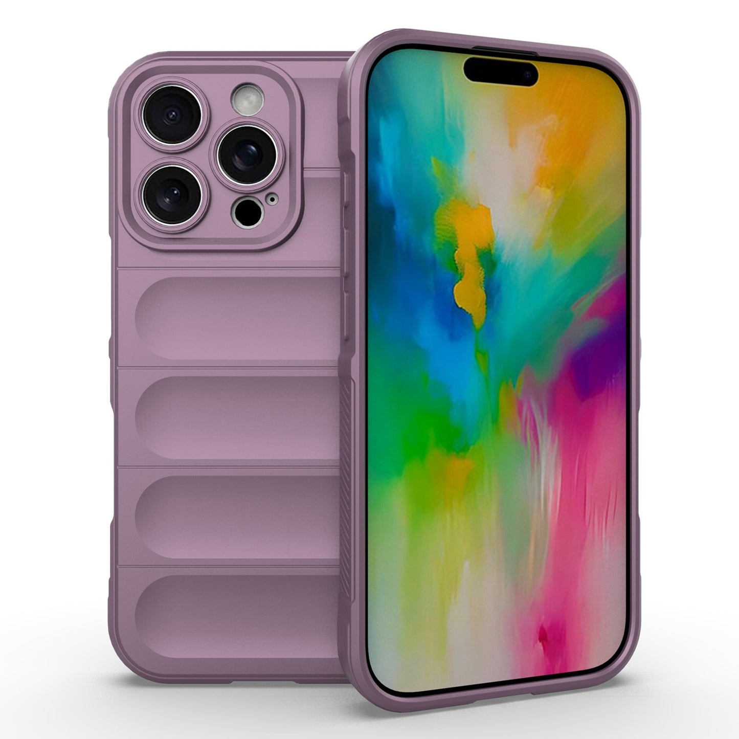 iPhone 16 Pro Shock Absorbent Magic Shield TPU + Flannel Phone Case, Featuring Ridged Drop Protection, Bright Colours & Easy Access