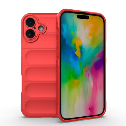 iPhone 16 Plus Shock Absorbent Magic Shield TPU + Flannel Phone Case, Featuring Ridged Drop Protection, Bright Colours & Easy Access