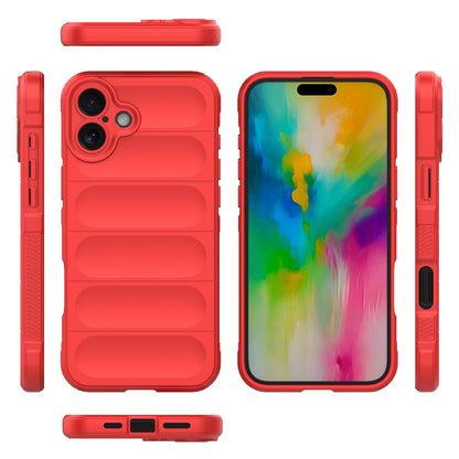iPhone 16 Plus Shock Absorbent Magic Shield TPU + Flannel Phone Case, Featuring Ridged Drop Protection, Bright Colours & Easy Access