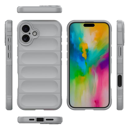 iPhone 16 Plus Shock Absorbent Magic Shield TPU + Flannel Phone Case, Featuring Ridged Drop Protection, Bright Colours & Easy Access