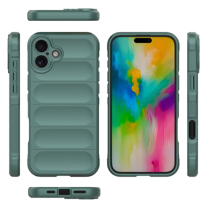 iPhone 16 Plus Shock Absorbent Magic Shield TPU + Flannel Phone Case, Featuring Ridged Drop Protection, Bright Colours & Easy Access