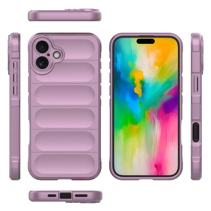 iPhone 16 Plus Shock Absorbent Magic Shield TPU + Flannel Phone Case, Featuring Ridged Drop Protection, Bright Colours & Easy Access