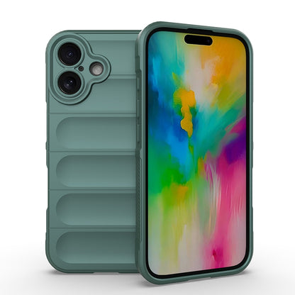 iPhone 16 Shock Absorbent Magic Shield TPU + Flannel Phone Case, Featuring Ridged Drop Protection, Bright Colours & Easy Access