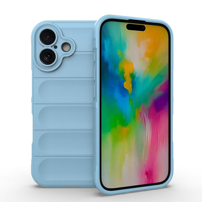 iPhone 16 Shock Absorbent Magic Shield TPU + Flannel Phone Case, Featuring Ridged Drop Protection, Bright Colours & Easy Access