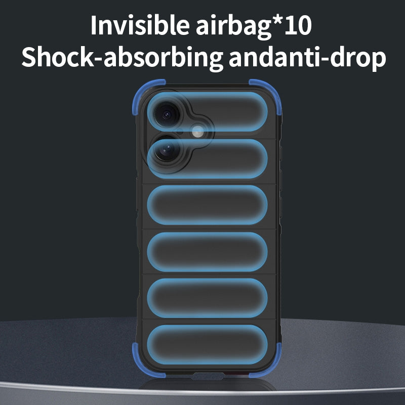 iPhone 16 Shock Absorbent Magic Shield TPU + Flannel Phone Case, Featuring Ridged Drop Protection, Bright Colours & Easy Access