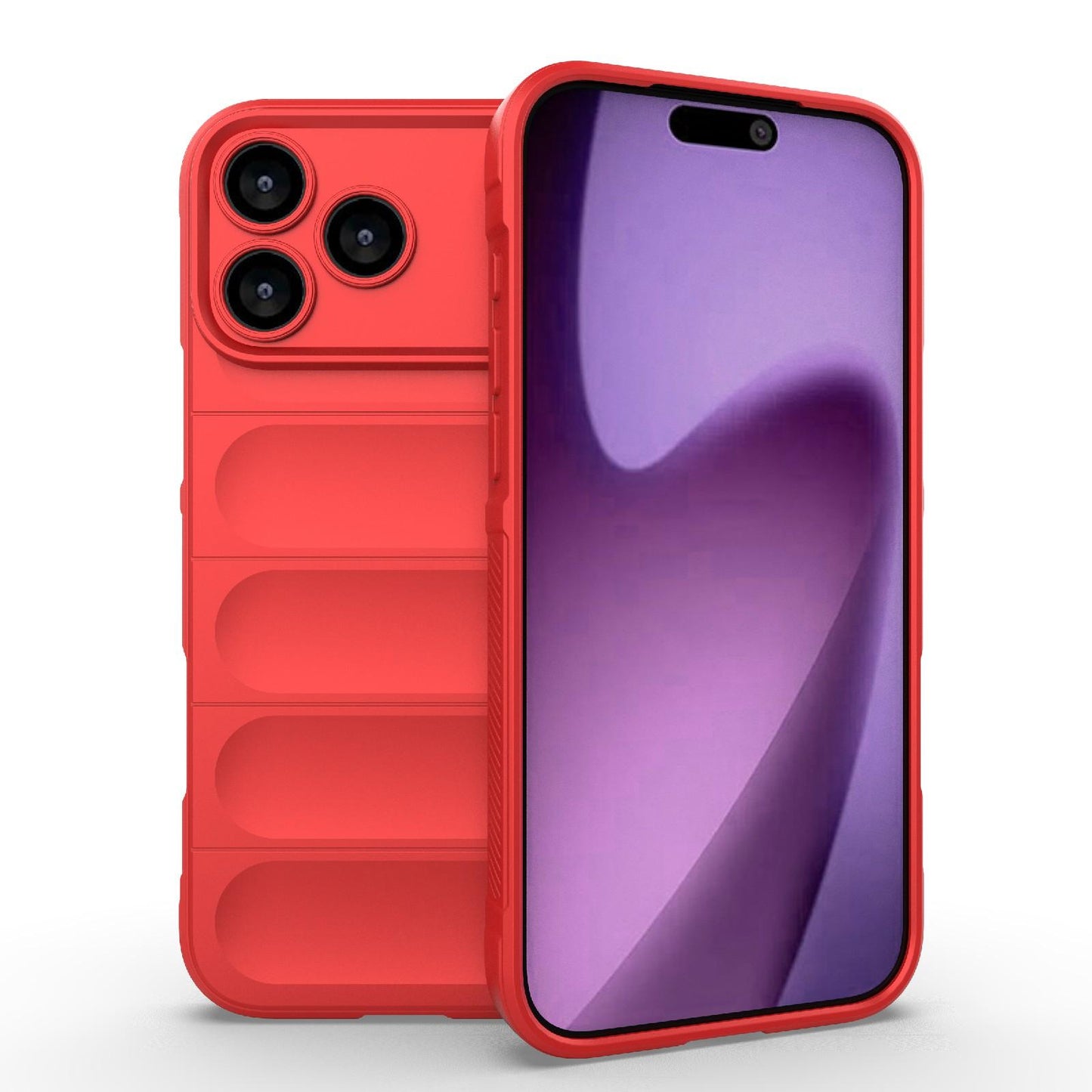 Apple iPhone 18 Pro Max Magic Shield TPU + Flannel Protective Phone Case Cover, Shockproof Scratch Resistant