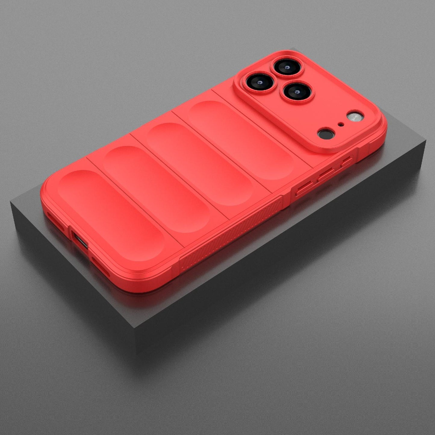 Apple iPhone 18 Pro Max Magic Shield TPU + Flannel Protective Phone Case Cover, Shockproof Scratch Resistant