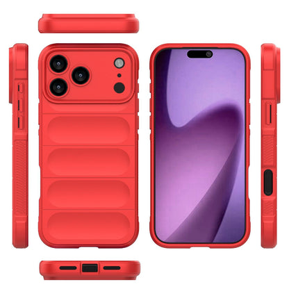 Apple iPhone 18 Pro Max Magic Shield TPU + Flannel Protective Phone Case Cover, Shockproof Scratch Resistant
