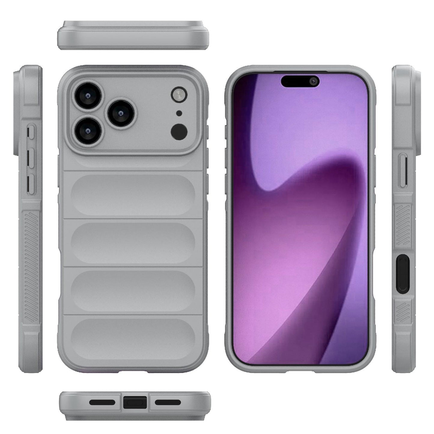 Apple iPhone 17 Pro Max Magic Shield TPU + Flannel Protective Phone Case Cover, Shockproof Scratch Resistant
