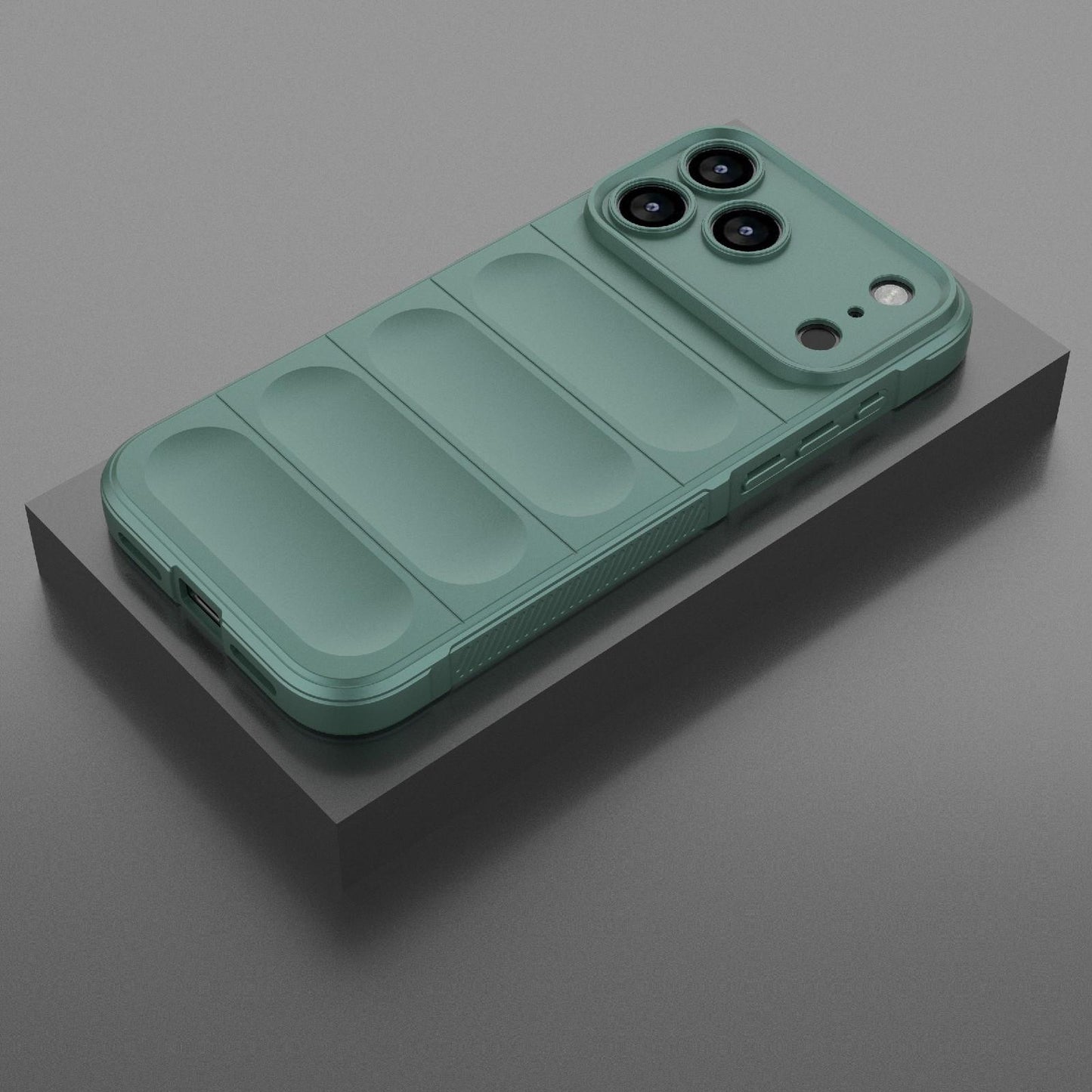 Apple iPhone 18 Pro Max Magic Shield TPU + Flannel Protective Phone Case Cover, Shockproof Scratch Resistant