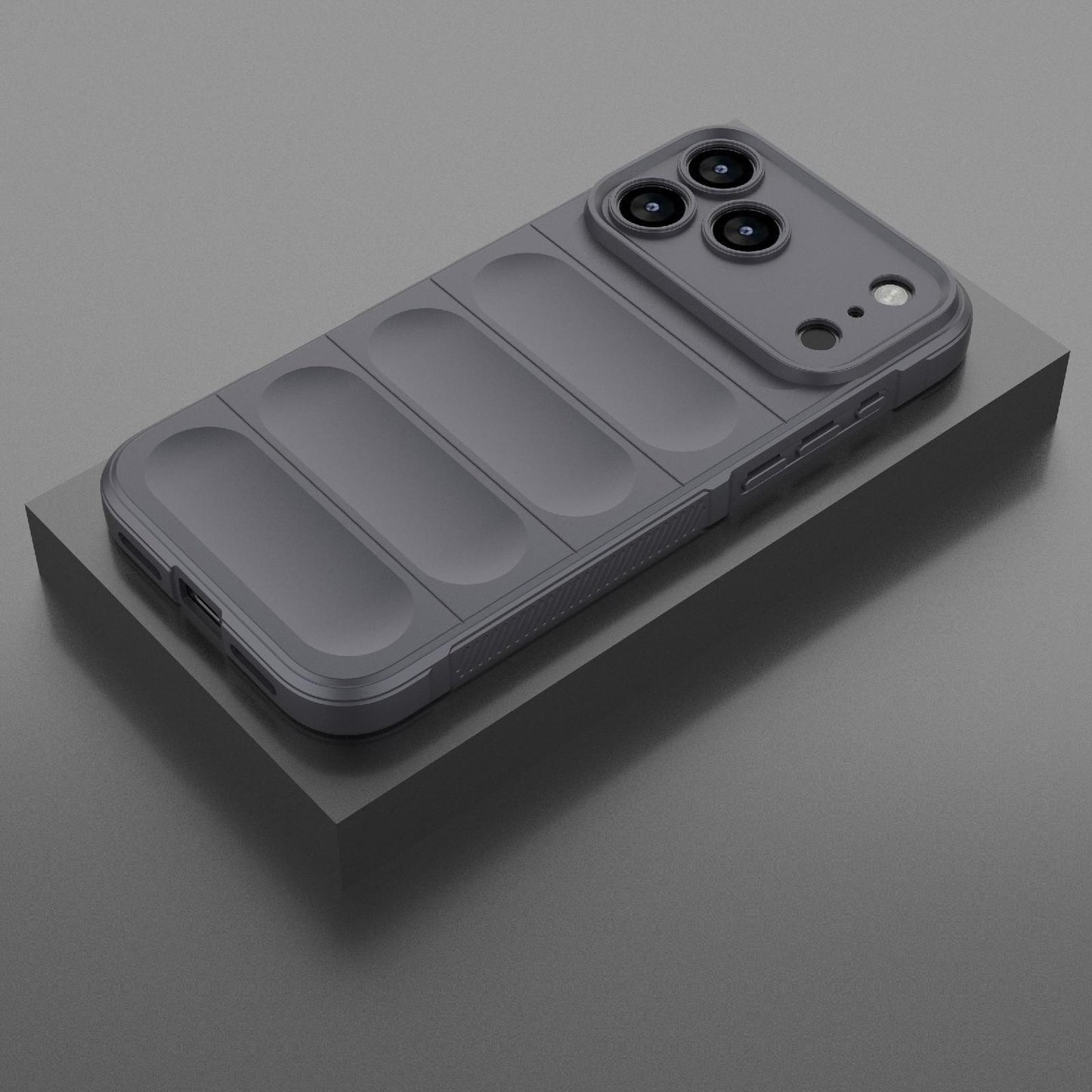 Apple iPhone 17 Pro Max Magic Shield TPU + Flannel Protective Phone Case Cover, Shockproof Scratch Resistant