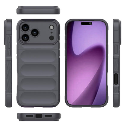 Apple iPhone 17 Pro Max Magic Shield TPU + Flannel Protective Phone Case Cover, Shockproof Scratch Resistant