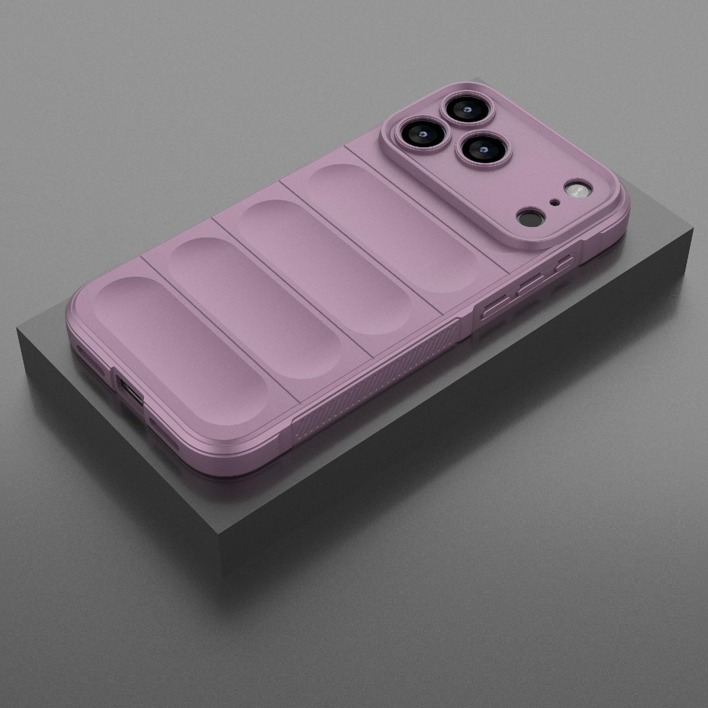 Apple iPhone 17 Pro Max Magic Shield TPU + Flannel Protective Phone Case Cover, Shockproof Scratch Resistant