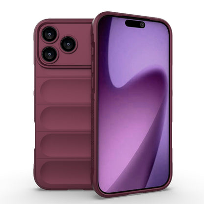 Apple iPhone 18 Pro Max Magic Shield TPU + Flannel Protective Phone Case Cover, Shockproof Scratch Resistant