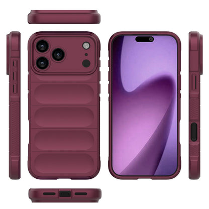 Apple iPhone 18 Pro Max Magic Shield TPU + Flannel Protective Phone Case Cover, Shockproof Scratch Resistant