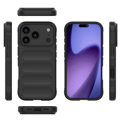 Apple iPhone 17 Pro Magic Shield TPU + Flannel Protective Phone Case Cover, Shockproof Scratch Resistant