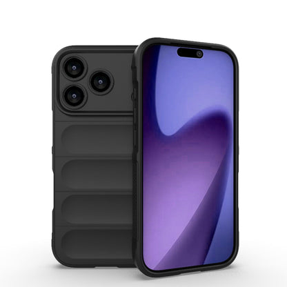 Apple iPhone 17 Pro Magic Shield TPU + Flannel Protective Phone Case Cover, Shockproof Scratch Resistant