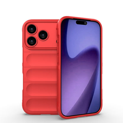 Apple iPhone 17 Pro Magic Shield TPU + Flannel Protective Phone Case Cover, Shockproof Scratch Resistant