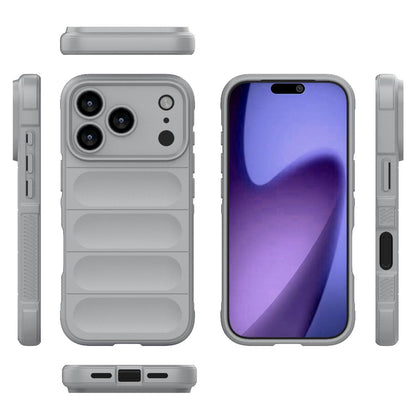 Apple iPhone 18 Pro Magic Shield TPU + Flannel Protective Phone Case Cover, Shockproof Scratch Resistant