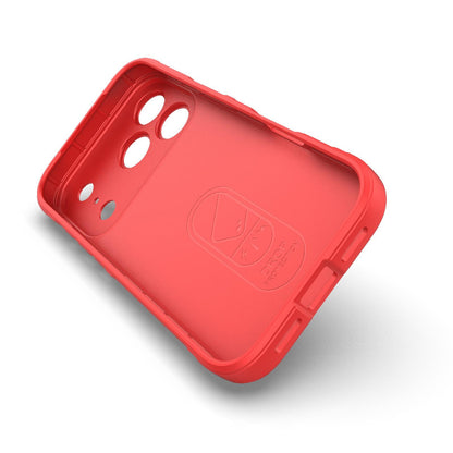 Apple iPhone 18 Pro Magic Shield TPU + Flannel Protective Phone Case Cover, Shockproof Scratch Resistant