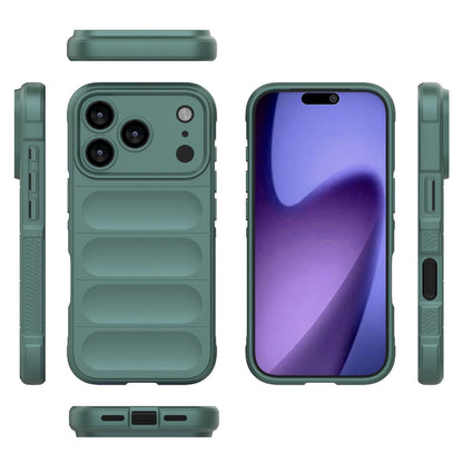 Apple iPhone 18 Pro Magic Shield TPU + Flannel Protective Phone Case Cover, Shockproof Scratch Resistant