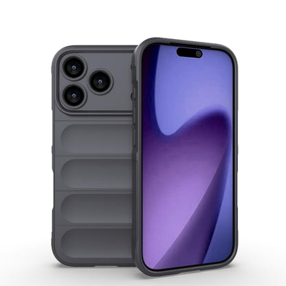 Apple iPhone 18 Pro Magic Shield TPU + Flannel Protective Phone Case Cover, Shockproof Scratch Resistant
