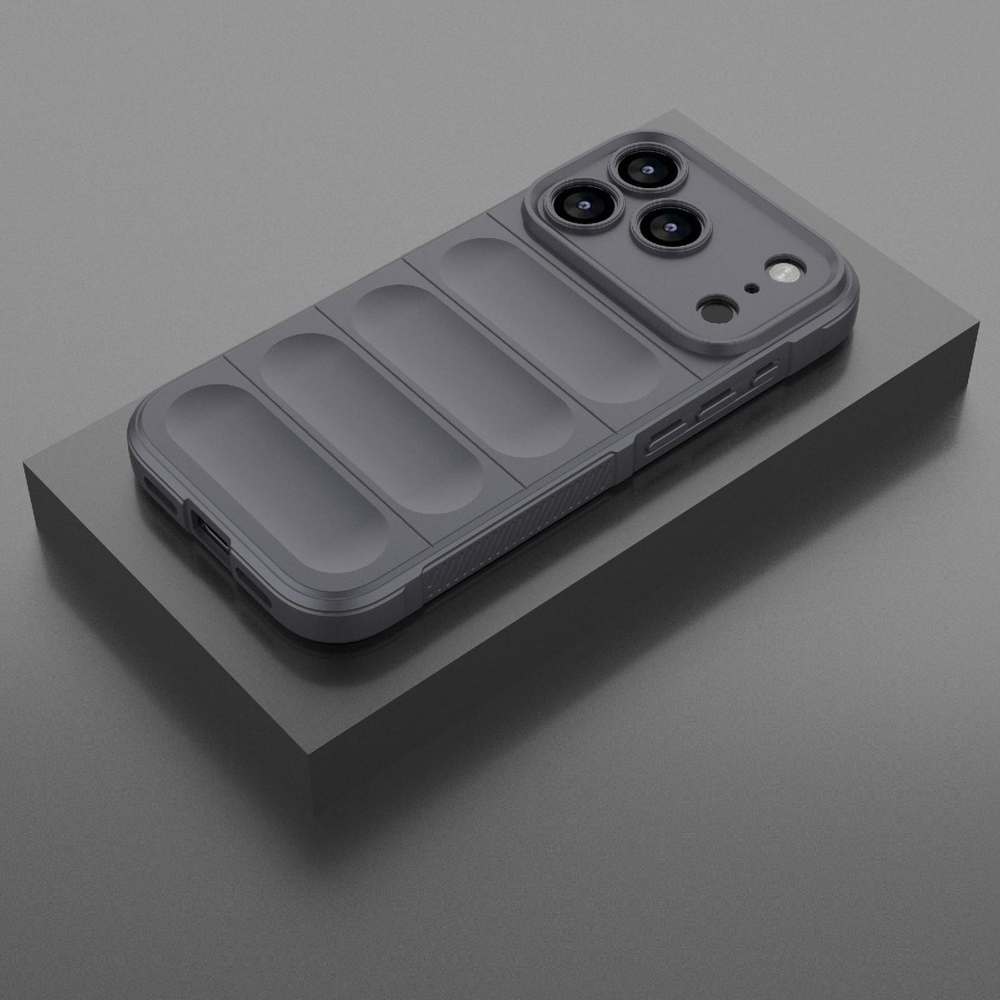 Apple iPhone 18 Pro Magic Shield TPU + Flannel Protective Phone Case Cover, Shockproof Scratch Resistant