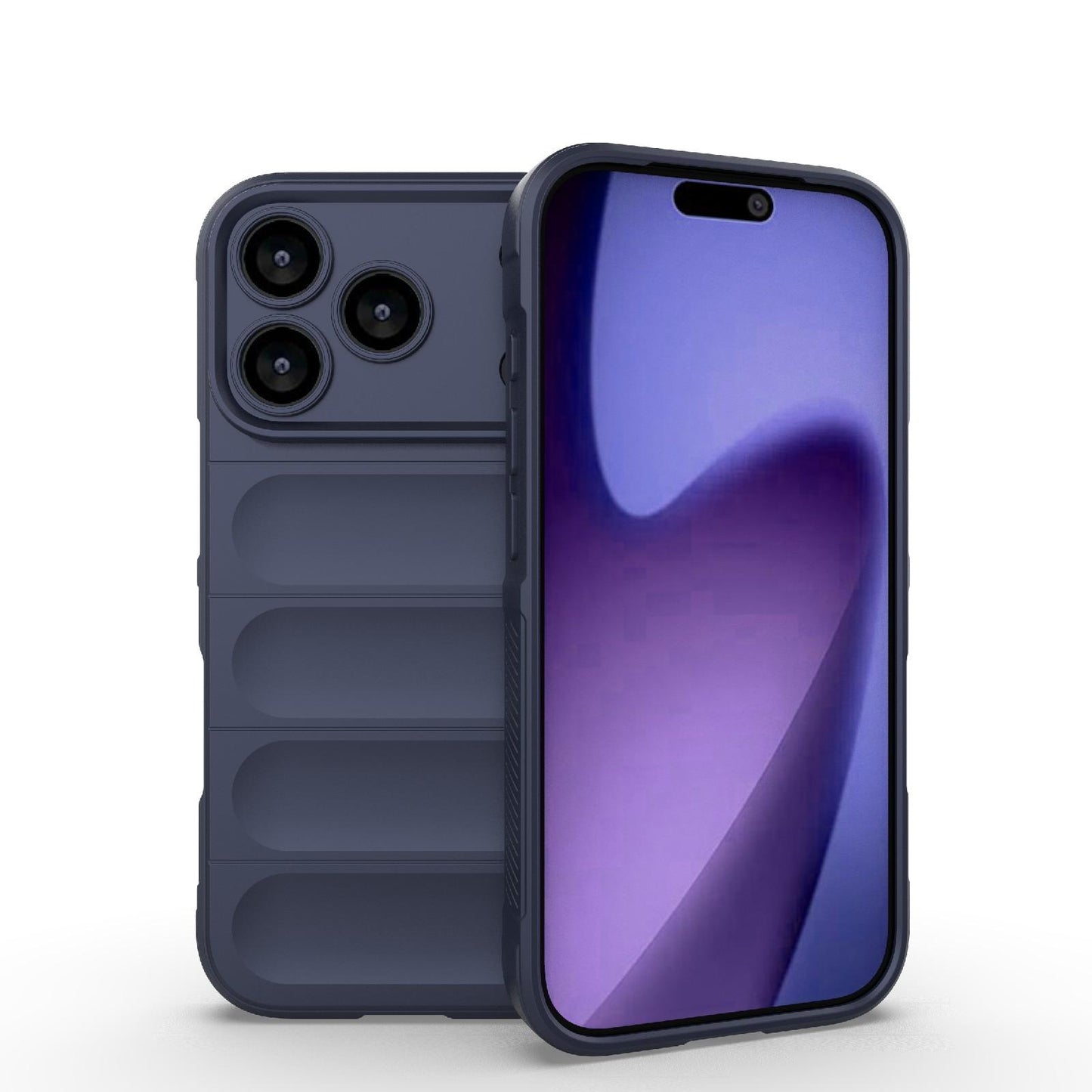 Apple iPhone 18 Pro Magic Shield TPU + Flannel Protective Phone Case Cover, Shockproof Scratch Resistant