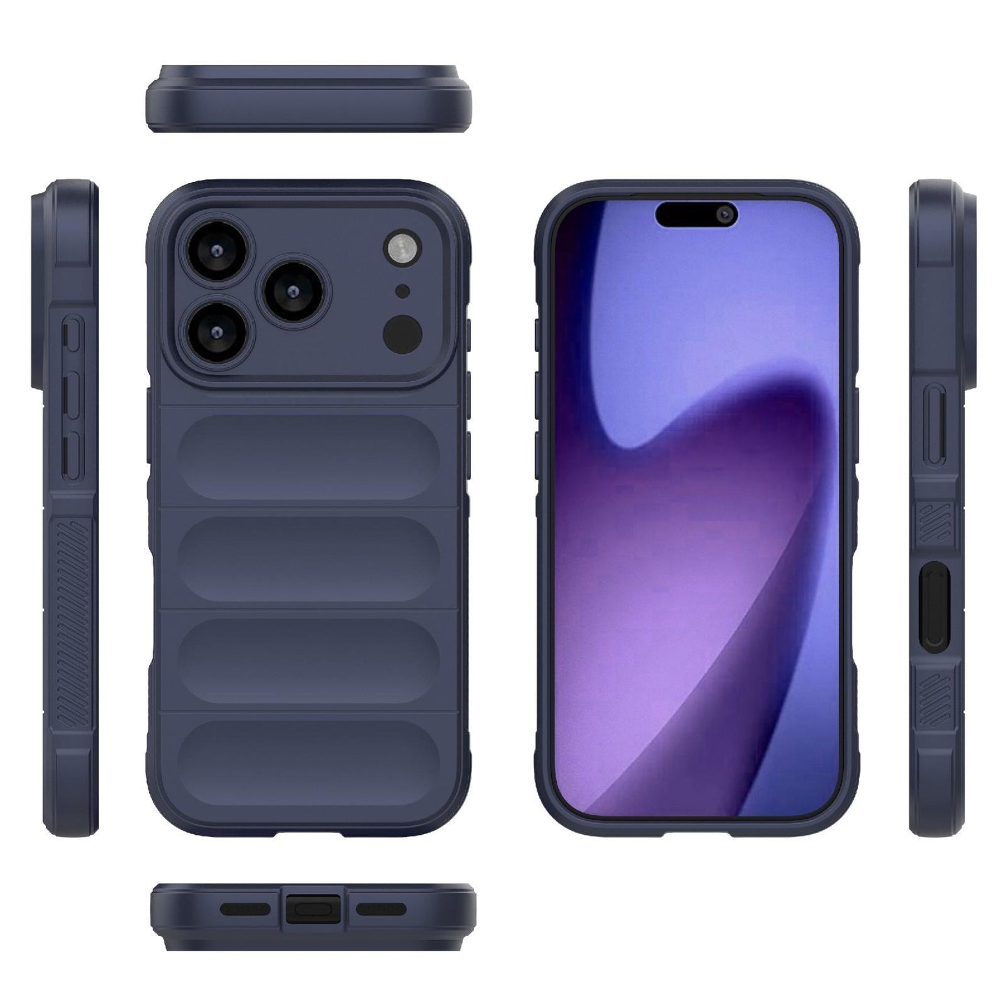 Apple iPhone 17 Pro Magic Shield TPU + Flannel Protective Phone Case Cover, Shockproof Scratch Resistant