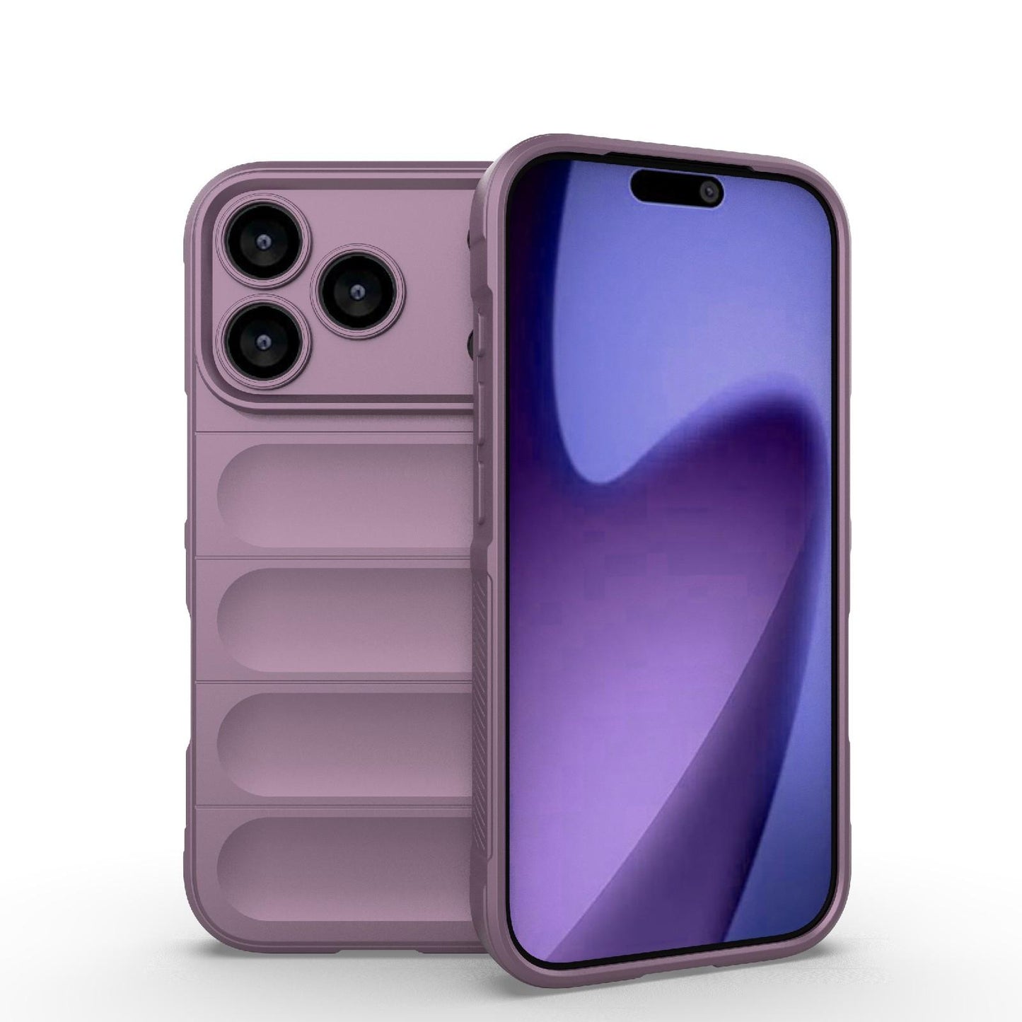 Apple iPhone 18 Pro Magic Shield TPU + Flannel Protective Phone Case Cover, Shockproof Scratch Resistant