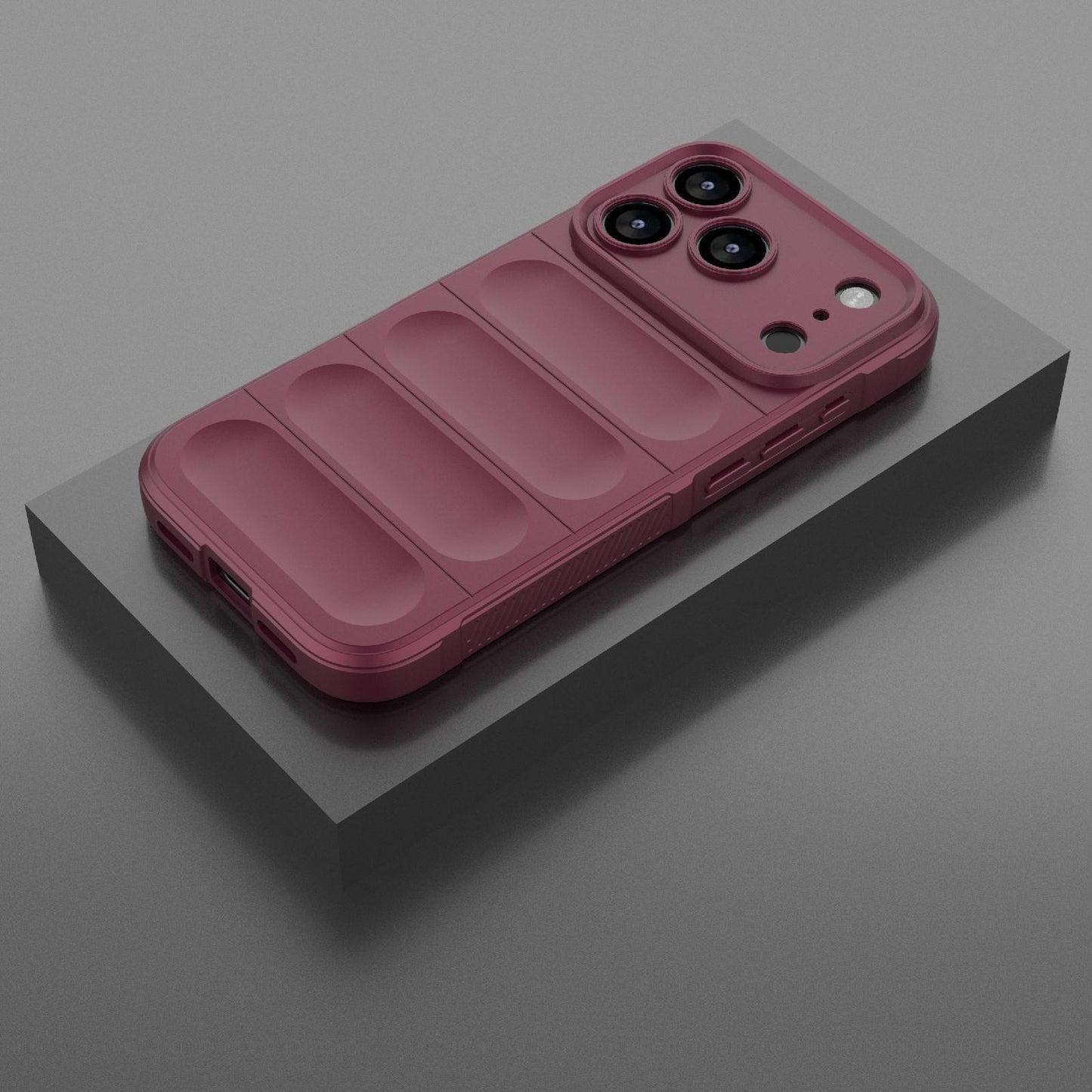 Apple iPhone 17 Pro Magic Shield TPU + Flannel Protective Phone Case Cover, Shockproof Scratch Resistant