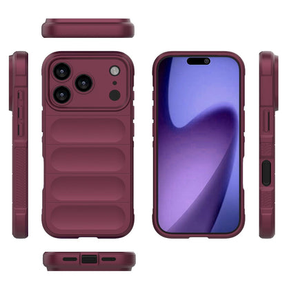 Apple iPhone 17 Pro Magic Shield TPU + Flannel Protective Phone Case Cover, Shockproof Scratch Resistant
