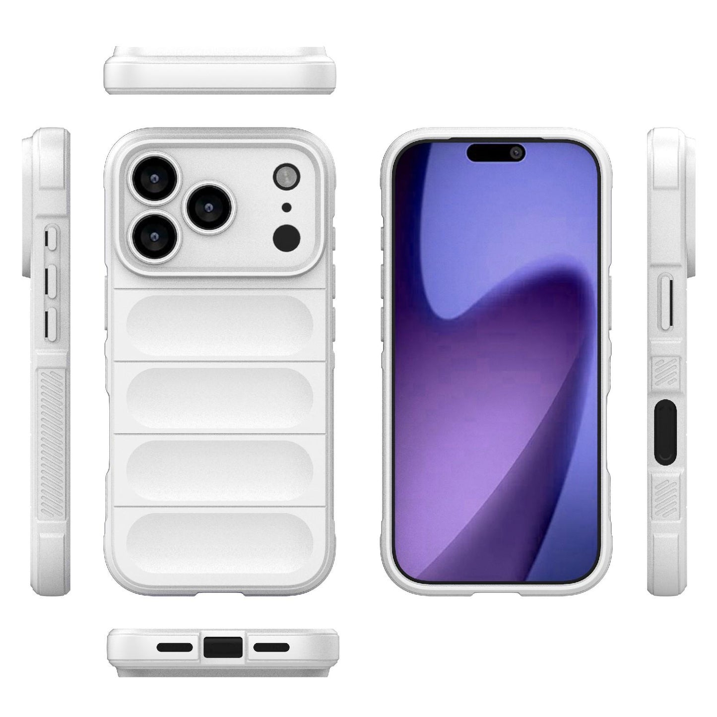 Apple iPhone 17 Pro Magic Shield TPU + Flannel Protective Phone Case Cover, Shockproof Scratch Resistant