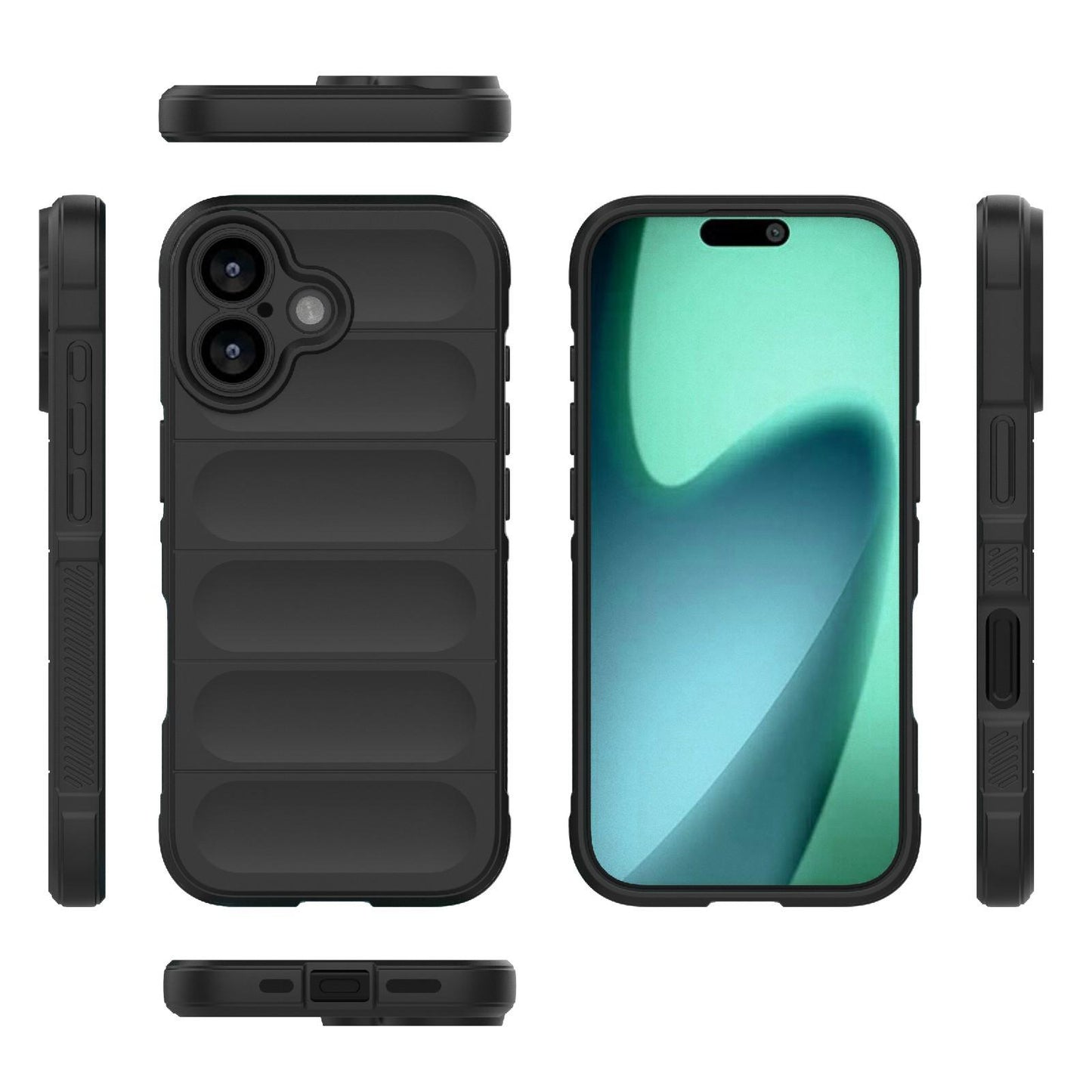 Apple iPhone 17 Magic Shield TPU + Flannel Protective Phone Case Cover, Shockproof Scratch Resistant