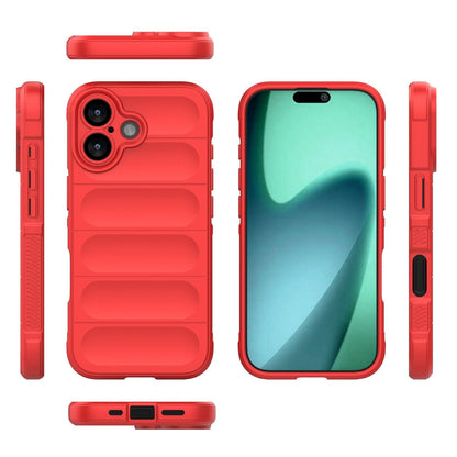 Apple iPhone 17 Magic Shield TPU + Flannel Protective Phone Case Cover, Shockproof Scratch Resistant