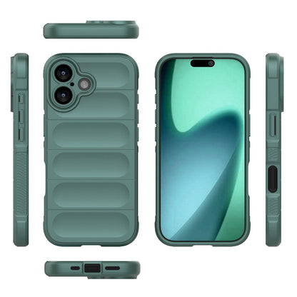 Apple iPhone 17 Magic Shield TPU + Flannel Protective Phone Case Cover, Shockproof Scratch Resistant